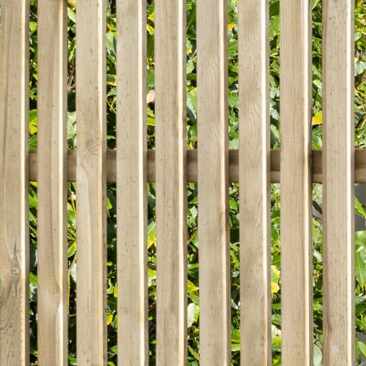 Forest Pressure Treated Vertical Slatted Screen 6ft x 6ft (1.8m x 1.8m) Pack of 3