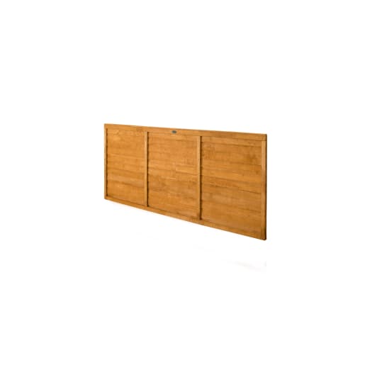 Forest Dip Treated Lap Fence Panel 6ft x 3ft (1.83m x 0.91m)