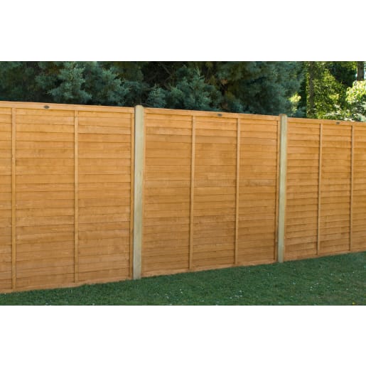 Forest Dip Treated Trade Lap Fence Panel 6ft x 5ft (1.83m x 1.52m)