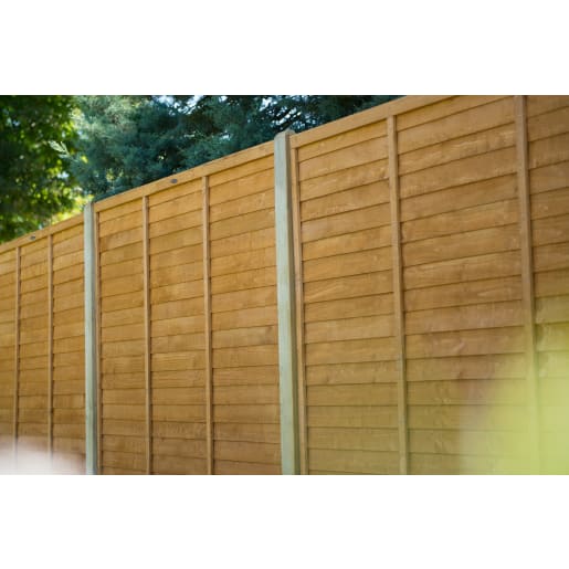 Forest Dip Treated Trade Lap Fence Panel 6ft x 5ft (1.83m x 1.52m)