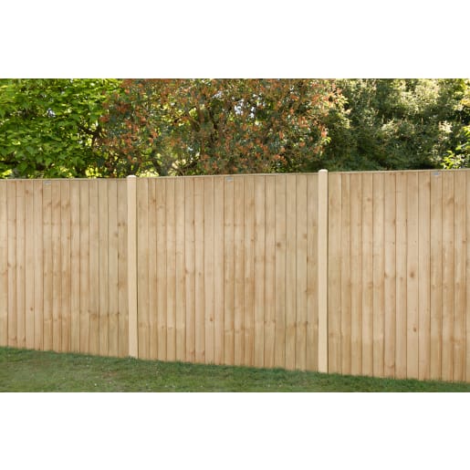 Forest Closeboard Fence Panel 6ft x 6ft (1.83m x 1.85m)