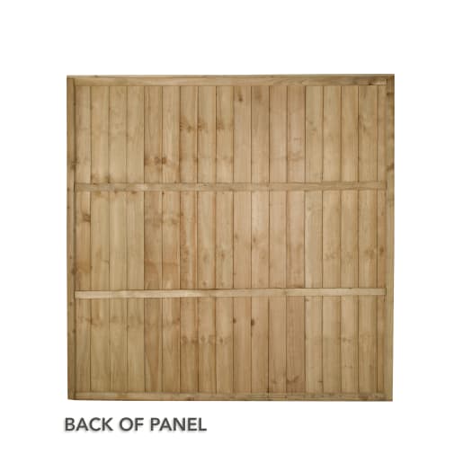 Forest Closeboard Fence Panel 6ft x 6ft (1.83m x 1.85m)