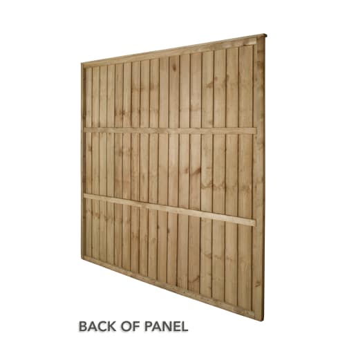 Forest Closeboard Fence Panel 6ft x 6ft (1.83m x 1.85m)