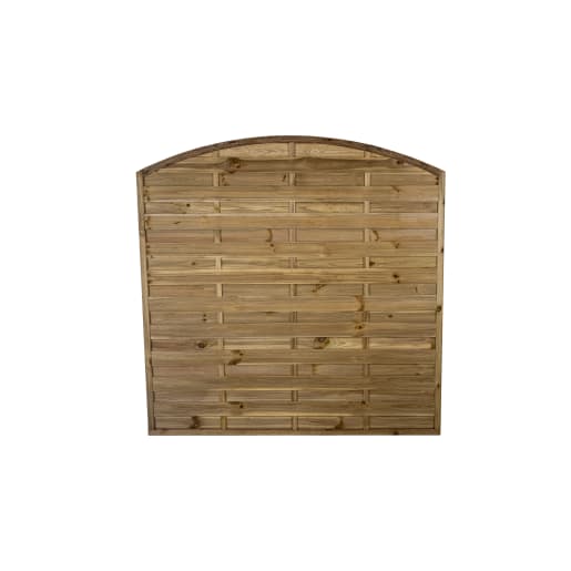 Forest Pressure Treated Decorative Dome Top Fence Panel 6ft x 6ft (1.8m x 1.8m) Pack of 3