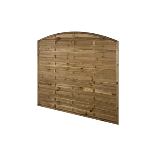 Forest Pressure Treated Decorative Dome Top Fence Panel 6ft x 6ft (1.8m x 1.8m) Pack of 3