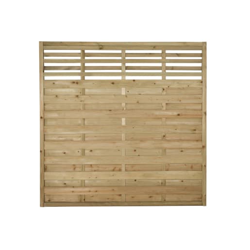 Forest Pressure Treated Decorative Kyoto Fence Panel 1.8 x 1.8m Pack of 5