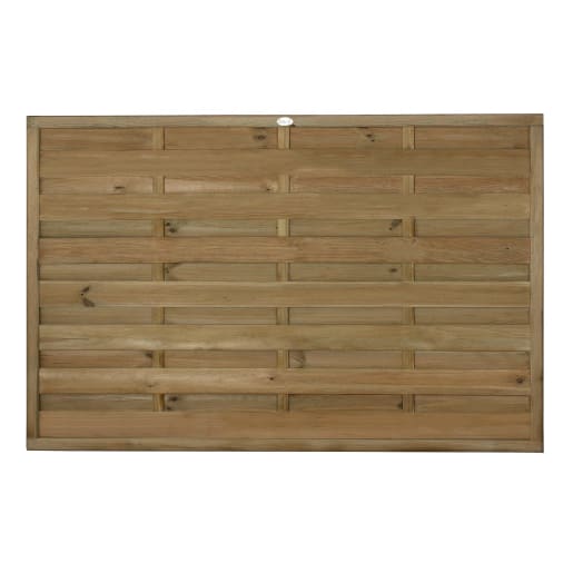 Forest Pressure Treated Decorative Europa Plain Fence Panel 6ft x 4ft (1.8m x 1.2m) Pack of 4
