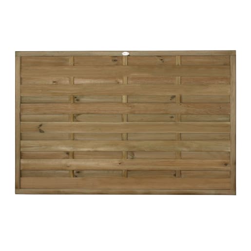 Forest Pressure Treated Decorative Europa Plain Fence Panel 6ft x 4ft (1.8m x 1.2m) Pack of 5
