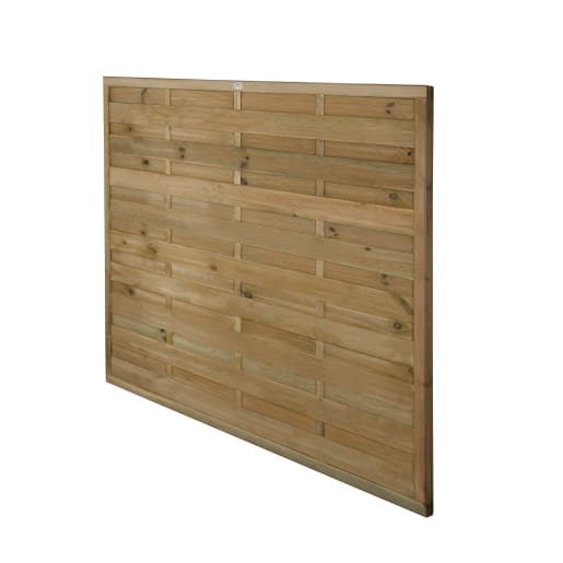 Forest Pressure Treated Decorative Europa Plain Fence Panel 6ft x 5ft (1.8m x 1.5m) Pack of 5