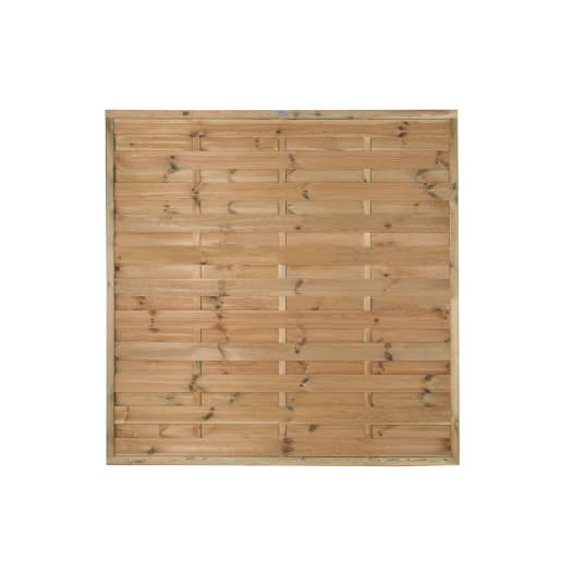 Forest Pressure Treated Decorative Europa Plain Fence Panel 6ft x 6ft (1.8m x 1.8m) Pack of 5