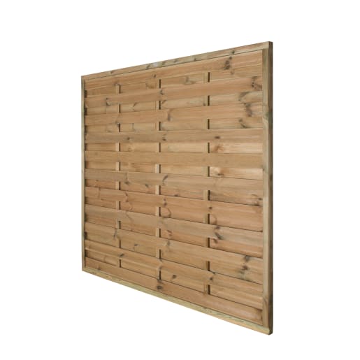 Forest Pressure Treated Decorative Europa Plain Fence Panel 6ft x 6ft (1.8m x 1.8m) Pack of 5