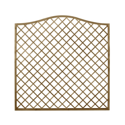 Forest Pressure Treated Decorative Europa Hamburg Garden Screen 1.8 x 1.8m Pack of 3