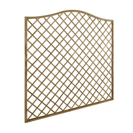 Forest Pressure Treated Decorative Europa Hamburg Garden Screen 1.8 x 1.8m Pack of 3