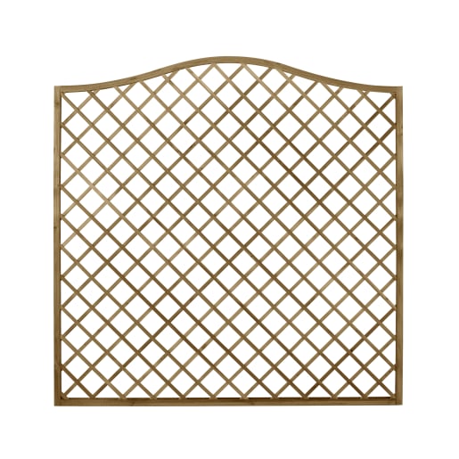 Forest Pressure Treated Decorative Europa Hamburg Garden Screen 6ft x 6ft (1.8m x 1.8m) Pack of 4