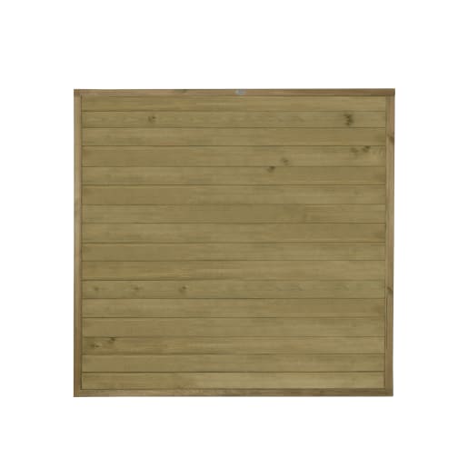 Forest Pressure Treated Horizontal Tongue and Groove Fence Panel 6ft x 6ft (1.83m x 1.83m) Pack of 4