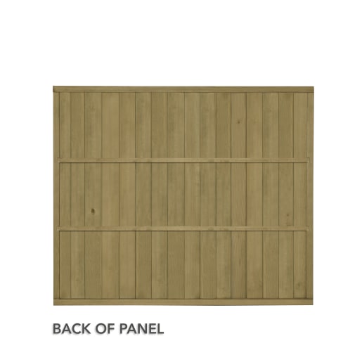 Forest Pressure Treated Vertical Tongue & Groove Fence Panel 1.83m x 1.52m Pack of 3