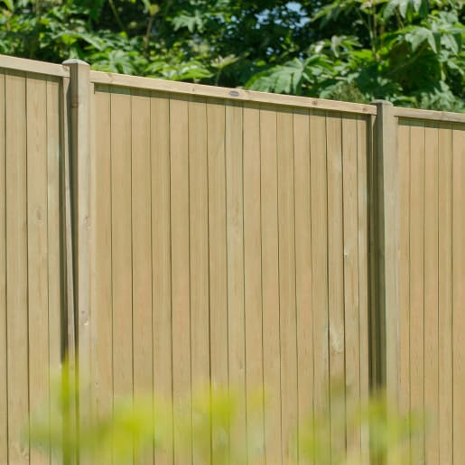 Forest Pressure Treated Vertical Tongue & Groove Fence Panel 6ft x 5ft (1.83m x 1.52m) Pack of 4