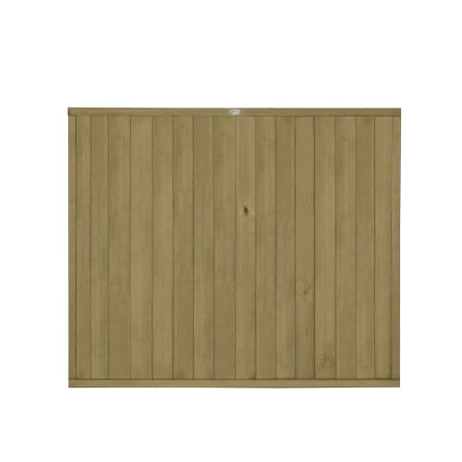Forest Pressure Treated Vertical Tongue & Groove Fence Panel 6ft x 5ft (1.83m x 1.52m) Pack of 4