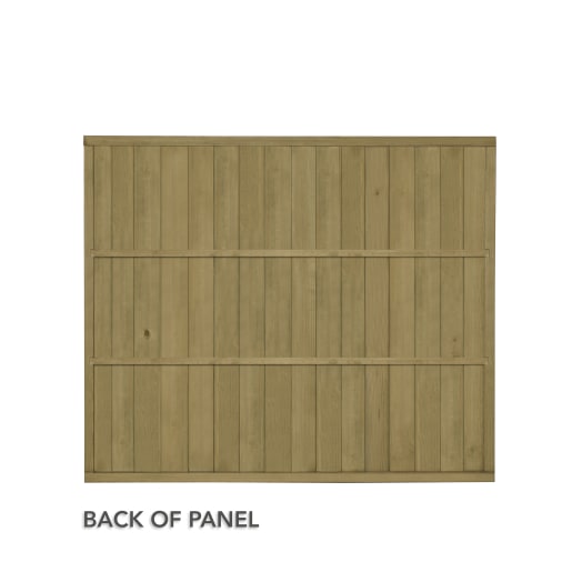 Forest Pressure Treated Vertical Tongue & Groove Fence Panel 6ft x 5ft (1.83m x 1.52m) Pack of 4