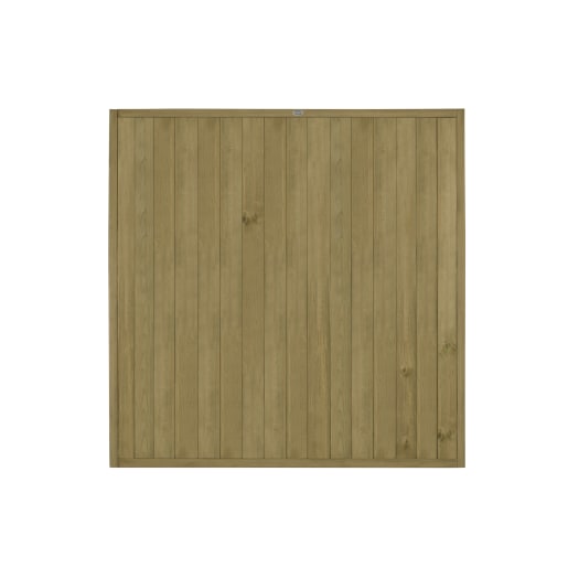 Forest Pressure Treated Vertical Tongue & Groove Fence Panel 1.83m x 1.83m Pack of 3