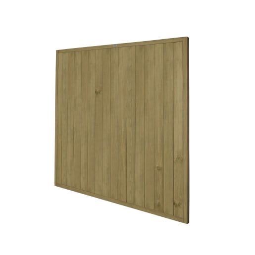 Forest Pressure Treated Vertical Tongue & Groove Fence Panel 1.83m x 1.83m Pack of 4