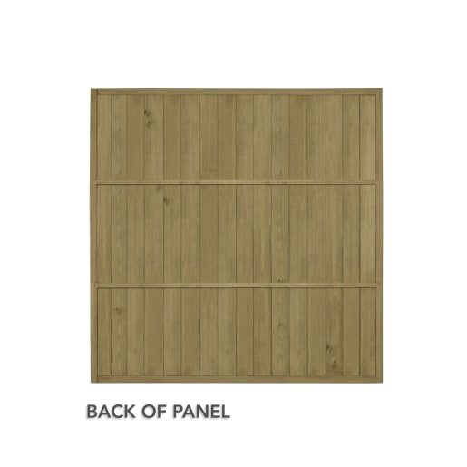 Forest Pressure Treated Vertical Tongue & Groove Fence Panel 6ft x 6ft (1.83m x 1.83m) Pack of 5