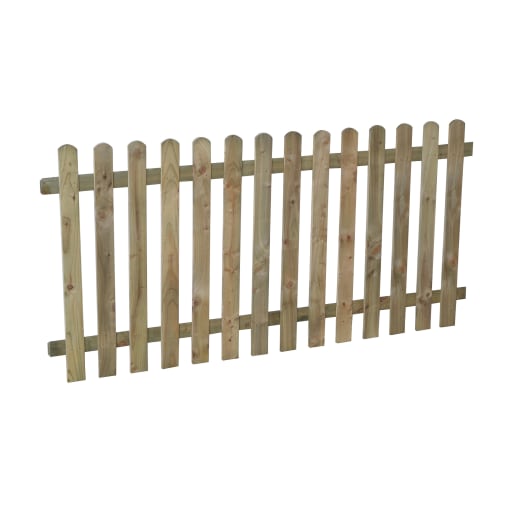 Forest Pressure Treated Heavy Duty Pale Fence Panel 1.8m x 0.9m Pack of 3