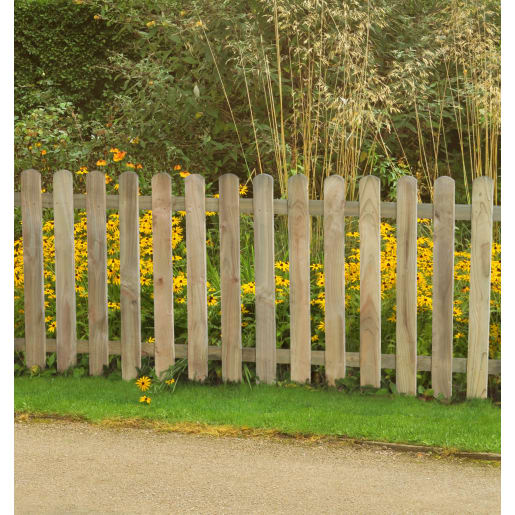 Forest Pressure Treated Heavy Duty Pale Fence Panel 6ft x 3ft (1.83m x 0.9m) Pack of 4
