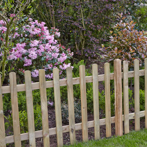 Forest Pressure Treated Ultima Pale Picket Fence Panel 6ft x 3ft (1.83m x 0.9m) Pack of 5