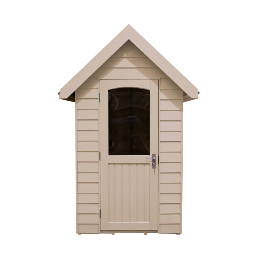 Forest Retreat Shed 6 x 4ft Painted Natural Cream - Installed