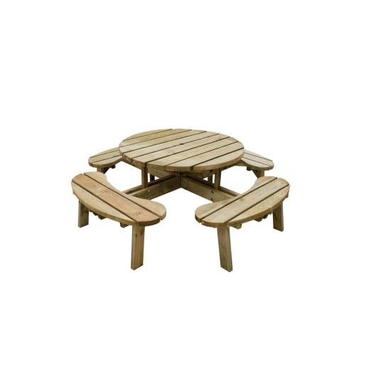 Forest Circular Picnic Table 720 x 2060 x 2060mm