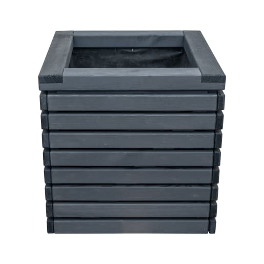 Square Contemporary Planter Black
