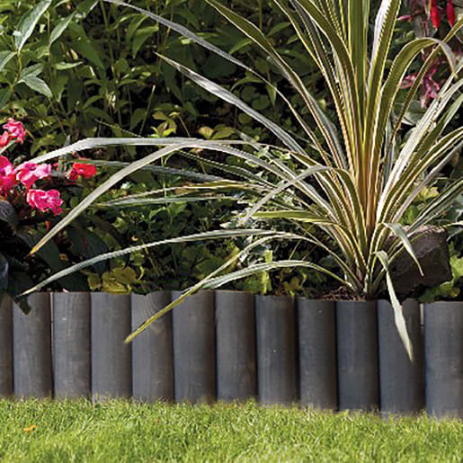 Grey Log Edging Roll 120cm