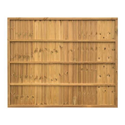 Superior Closeboard Pressure Treated Golden Brown 6ft x 5ft (1.83m x 1.52m)