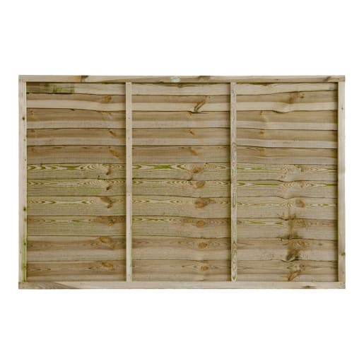 Grange Superior Pressure Treated Lap Panel Green 6ft x 4ft (1.83m x 1.2m)