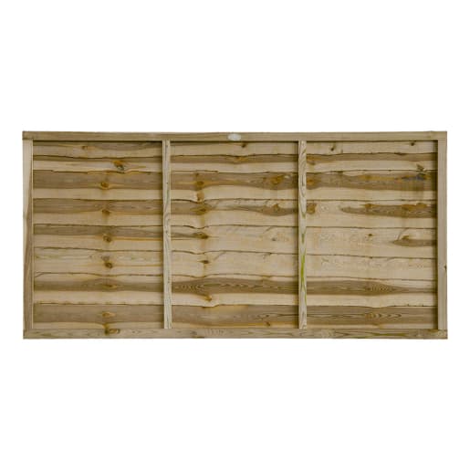 Grange Superior Pressure Treated Lap Panel Green 6ft x 3ft (1.83m x 0.9m)