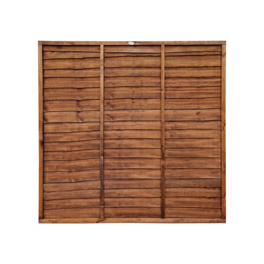 Grange Superior Pressure Treated Lap Panel Dark Brown 6ft x 6ft (1.83m x 1.8m)