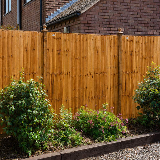 Grange Pressure Treated Standard Featheredge Dark Brown 6ft x 6ft (1.83m x 1.8m)