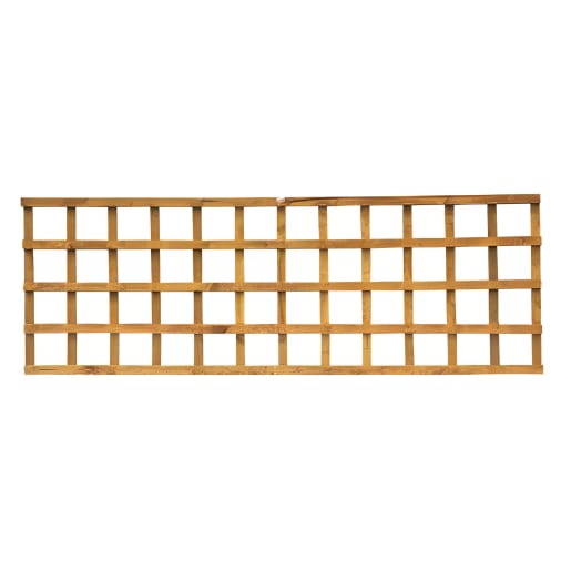 Grange Pressure Treated Heavy Duty Square Trellis Golden Brown 6ft X 2ft (1.83m X 0.6m)