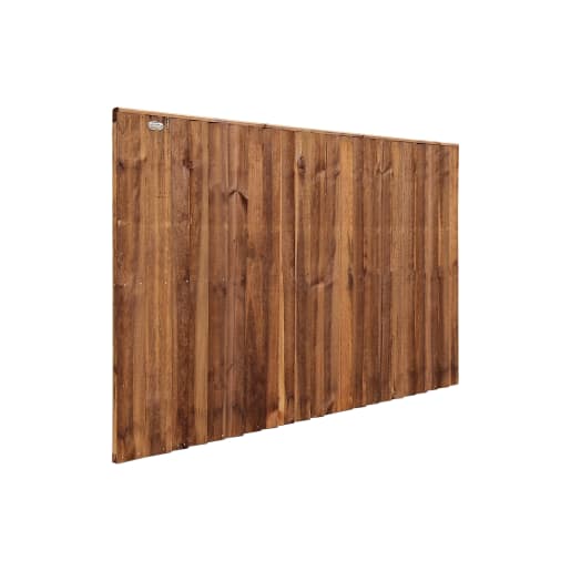 Standard Featheredge Panel 6ft x 4ft Dark Brown