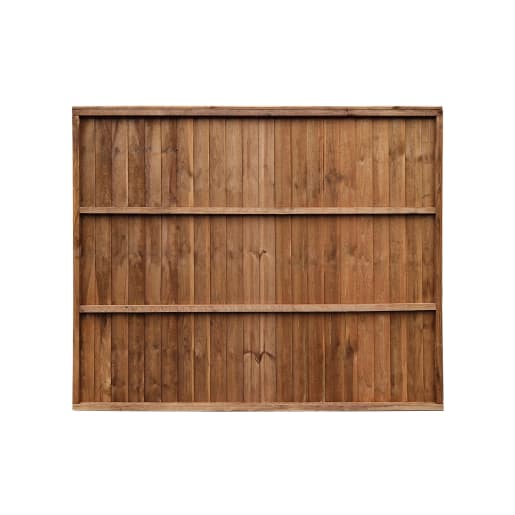 Standard Featheredge Panel 6ft x 5ft Dark Brown