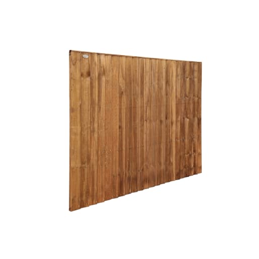 Standard Featheredge Panel 6ft x 5ft Dark Brown