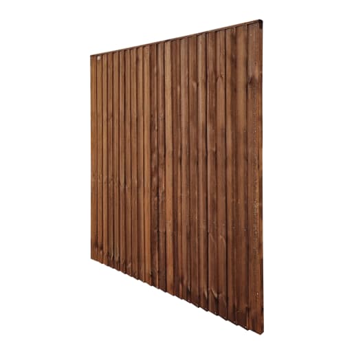 Grange Pressure Treated Standard Featheredge Dark Brown 6ft x 6ft (1.83m x 1.8m)