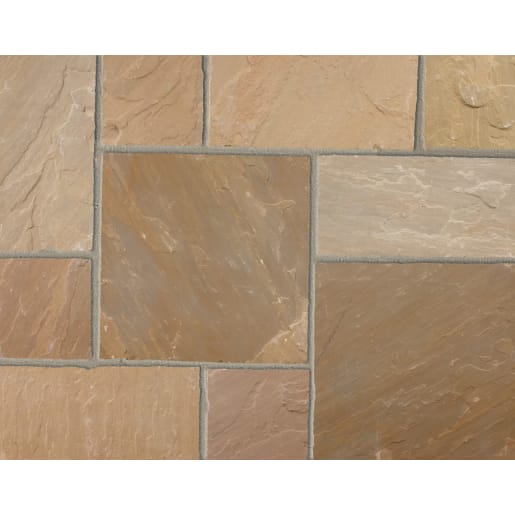 Marshalls Indian Sandstone<BR> Project Pack 20.96m² <BR>Brown Multi 