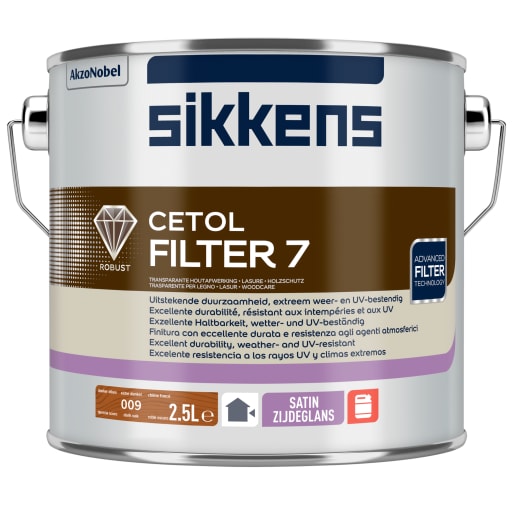 Sikkens Cetol Filter 7 Plus Translucent Woodstain 2.5L Dark oak
