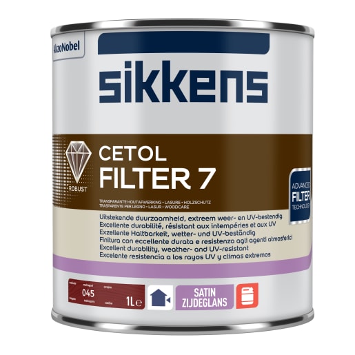 Sikkens Cetol Filter 7 Plus Translucent Woodstain 1L Mahogany