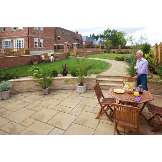 Marshalls Heritage Paving Slab 450 x 450 x 38mm 8.9m² Yorkstone