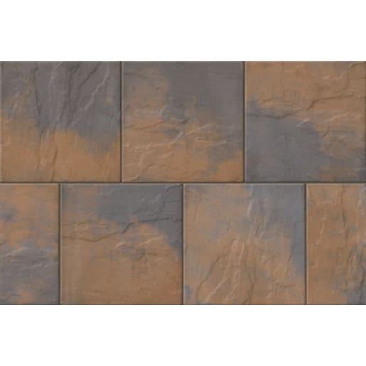 Marshalls Heritage Paving Slab 300 x 300 x 38mm 4m² Calder Brown 