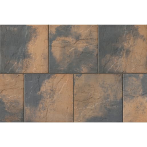 Marshalls Heritage Paving Slab 450 x 450 x 38mm 8.9m² Weathered York
