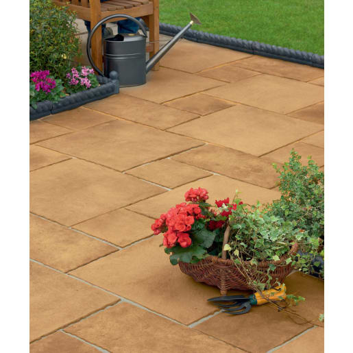 Marshalls Firedstone Paving Slab 600 x 300 x 38mm 7.9m² Sunrise